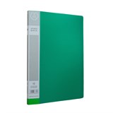 Папка с  10  файлами , А4,  0,5мм : Зеленый