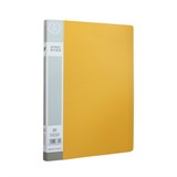 Папка с  20  файлами , А4,  0,55мм : Желтый