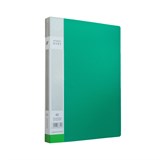 Папка с  40  файлами , А4,  0,65мм : Зеленый