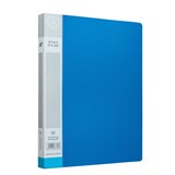 Папка с  30  файлами , А4,  0,6мм : Синий
