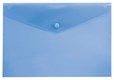 Папка-конверт с кнопкой,  А4, , синяя, 0,15 мм - фото 26507
